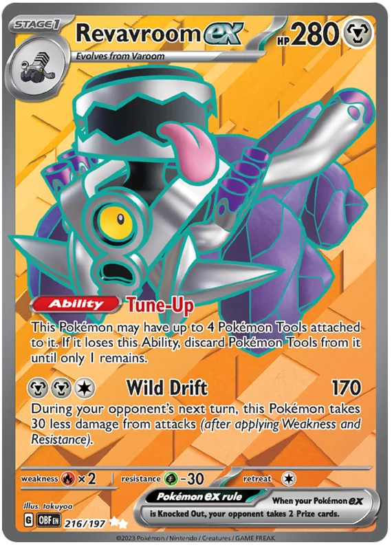 Revavroom ex Full Art Obsidian Flames Single Pokemon Card