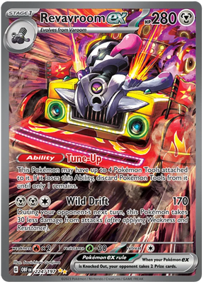 Revavroom ex Special Illustration Rare Obsidian Flames Single Pokemon Card