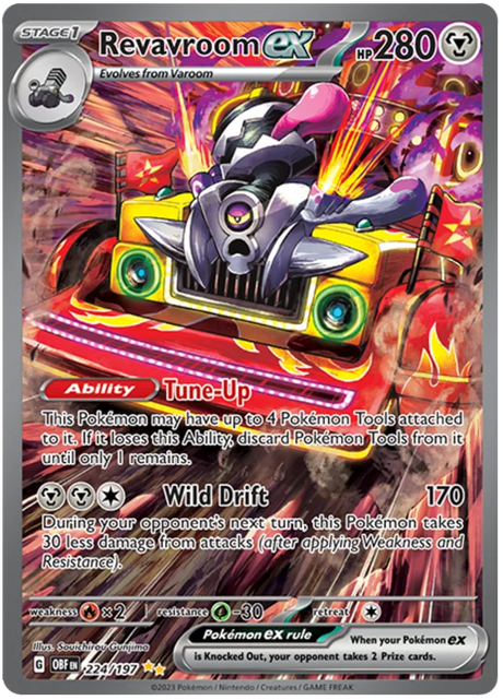 Revavroom ex Special Illustration Rare Obsidian Flames Single Pokemon Card