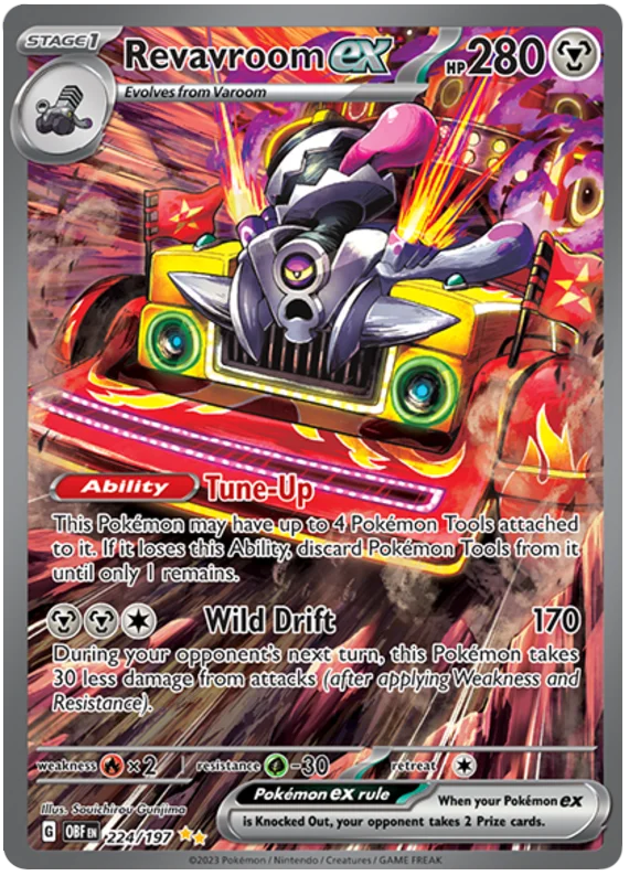 Revavroom ex Special Illustration Rare Obsidian Flames Single Pokemon Card