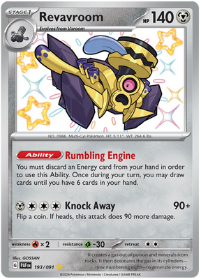 Revavroom Paldean Fates Pokemon Card Single 193/091