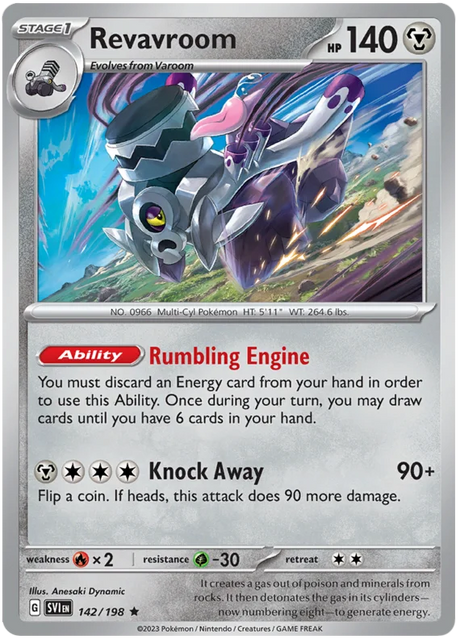 Revavroom Scarlet & Violet Base Set Pokemon Card Single