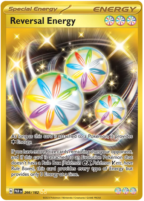 Reversal Energy Gold Paradox Rift Single Pokemon Card 266/182