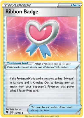 Ribbon Badge 155/203 - Pokemon TCG Evolving Skies card