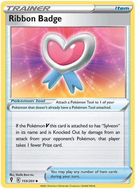 Ribbon Badge 155/203 - Pokemon TCG Evolving Skies card