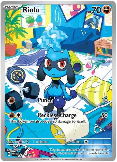 Riolu Illustration Rare Scarlet & Violet Base Set Pokemon Card Single