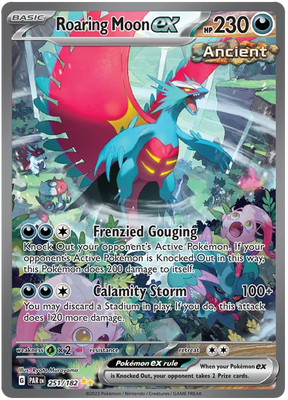 Roaring Moon ex Special Illustration Rare Paradox Rift Single Pokemon Card 251/182