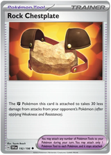 Rock Chestplate Scarlet & Violet Base Set Pokemon Card Single