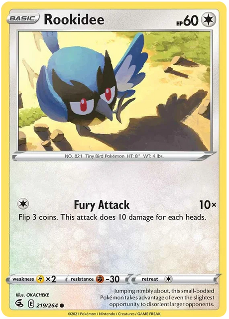 Rookidee Fusion Strike Pokemon Card Singles 219/264