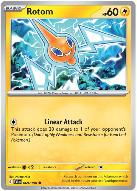 Rotom 069 Scarlet & Violet Base Set Pokemon Card Single