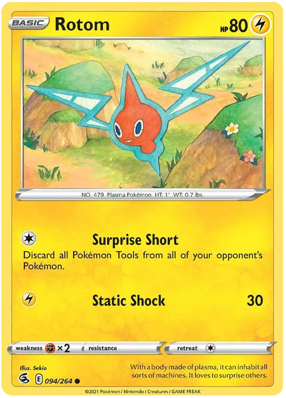 Rotom Fusion Strike Pokemon Card Singles 094/264