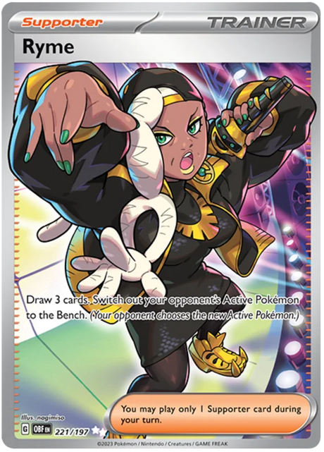 Ryme Full Art Obsidian Flames Single Pokemon Card