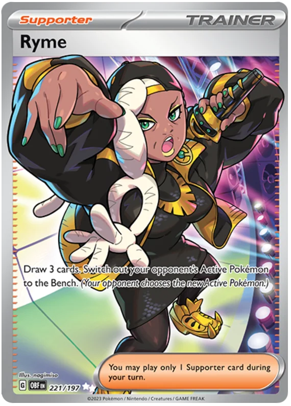 Ryme Full Art Obsidian Flames Single Pokemon Card