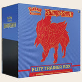 Pokémon Sword & Shield Elite Trainer Box featuring Zamazenta
