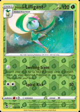 Hisuian Lilligant 010/195, Silver Tempest, Reverse Holo finish, representative matte composite