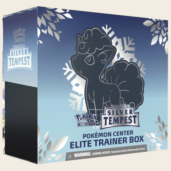 Pokemon Center Silver Tempest Elite Trainer Box Featuring Alolan Vulpix (SWSH12)