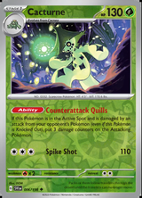 Cacturne 006/198, Scarlet & Violet Base, Reverse Holo, representative matte composite