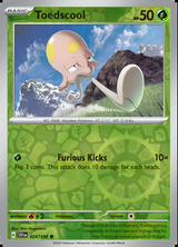 Toedscool 024/198, Scarlet & Violet Base, Reverse Holo, representative matte composite
