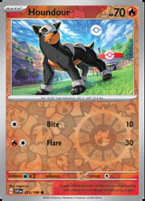 Houndour 033/198, Scarlet & Violet Base, Reverse Holo, representative matte composite
