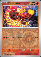 Charcadet 040/198, Scarlet & Violet Base, Reverse Holo, representative matte composite