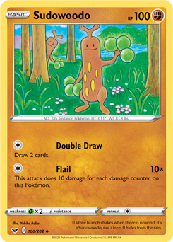Sudowoodo - Sword & Shield 100/202 Pokémon card