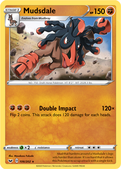 Mudsdale - Sword & Shield 106/202 Pokémon card