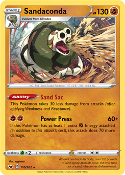 Sandaconda - Sword & Shield 110/202 Pokémon card