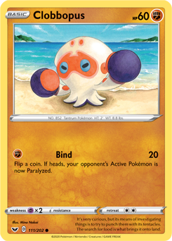 Clobbopus - Sword & Shield 111/202 Pokémon card