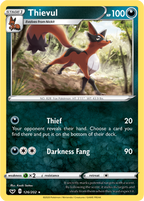 Thievul - Sword & Shield 126/202 Pokémon card