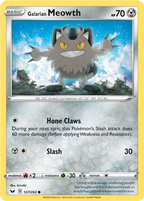 Galarian Meowth - Sword & Shield 127/202 Pokémon card