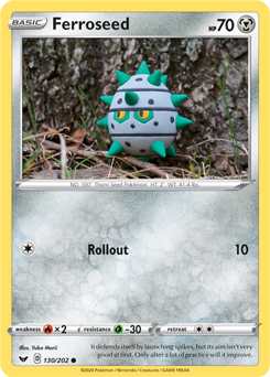 Ferroseed - Sword & Shield 130/202 Pokémon card