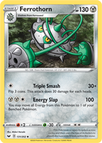 Ferrothorn - Sword & Shield 131/202 Pokémon card