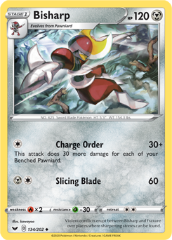 Bisharp - Sword & Shield 134/202 Pokémon card