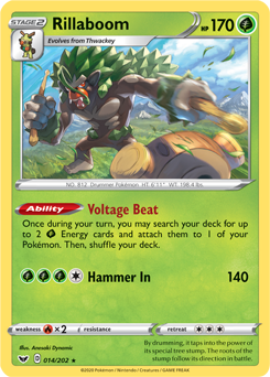 Rillaboom - Sword & Shield 014/202 Pokémon card