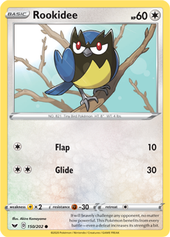 Rookidee - Sword & Shield 150/202 Pokémon card
