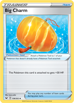 Big Charm - Sword & Shield 158/202 Pokémon card