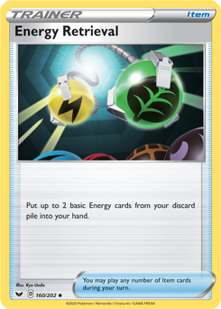 Energy Retrieval - Sword & Shield 160/202 Pokémon card