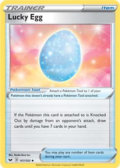 Lucky Egg - Sword & Shield 167/202 Pokémon card