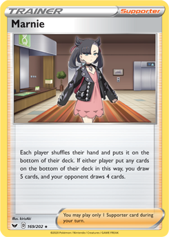 Marnie - Sword & Shield 169/202 Pokémon card