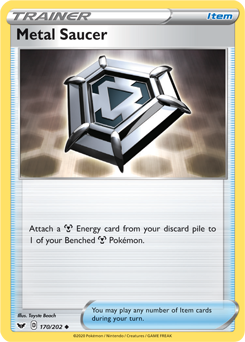 Metal Saucer - Sword & Shield 170/202 Pokémon card