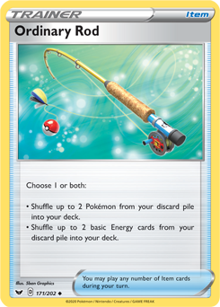 Ordinary Rod - Sword & Shield 171/202 Pokémon card