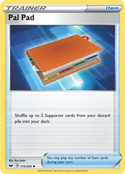 Pal Pad - Sword & Shield 172/202 Pokémon card