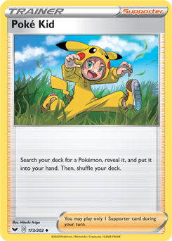Poké Kid - Sword & Shield 173/202 Pokémon card