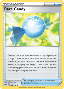 Rare Candy - Sword & Shield 180/202 Pokémon card