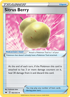 Sitrus Berry - Sword & Shield 182/202 Pokémon card
