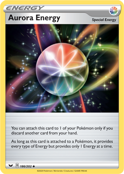 Aurora Energy - Sword & Shield 186/202 Pokémon card