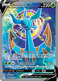 Dhelmise V - Sword & Shield 187/202 Pokémon card