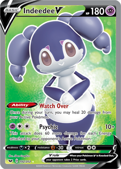 Indeedee V - Sword & Shield 192/202 Pokémon card