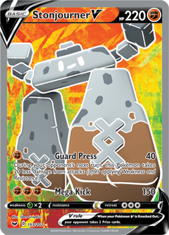 Stonjourner V - Sword & Shield 193/202 Pokémon card