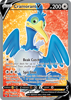 Cramorant V - Sword & Shield 198/202 Pokémon card